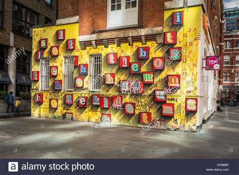 Real name ben flynn, he was born on 23 august 1970 and has become a prolific. 'Alphabet House', street art by Ben Eine - colourful ...