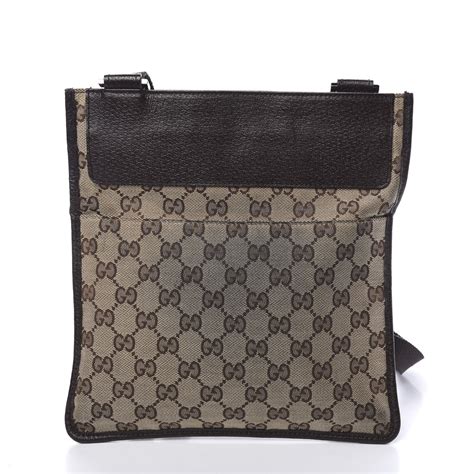 Gucci Monogram Messenger Crossbody Web Bag Dark Brown 594497 Fashionphile