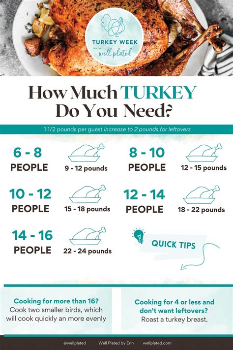 how much turkey per person