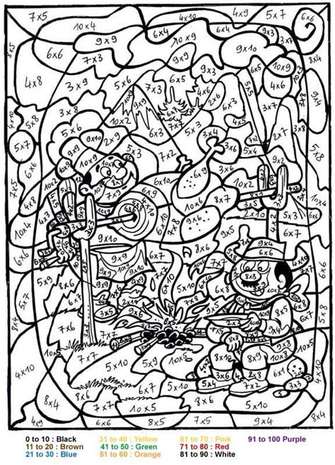 Free color by number coloring pages. Printable Color by Number for Adults | CHARACTERS Color by ...