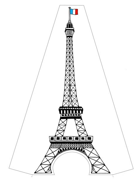 Coloriage Tour Eiffel Gratuit à Imprimer Autour De La France