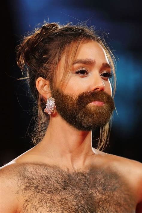 Top 10 Female Celebrities Who Look Awesome With Beards Bearded Lady