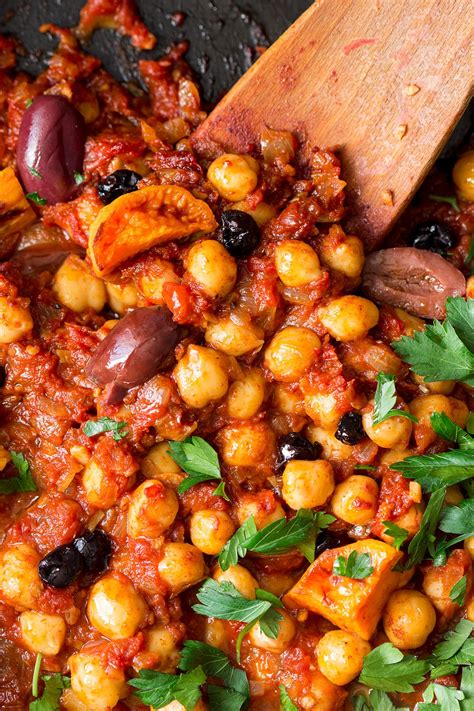 Moroccan Chickpea Stew Lazy Cat Kitchen Recipe Chickpea Stew