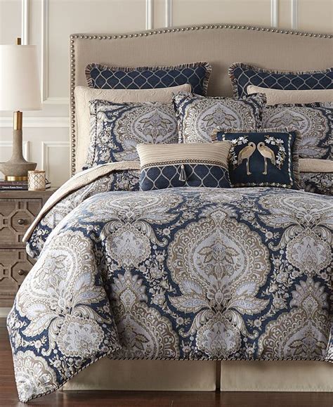 Nordic bedding set blue euro bedspread bed sheet and pillowcase queen king size duvet cover stripe comforter bedding sets. Croscill Valentina California King Comforter Set & Reviews ...