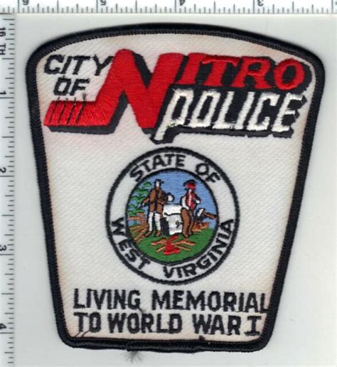 Nitro Police West Virginia 2nd Issue Shoulder Patch White Version