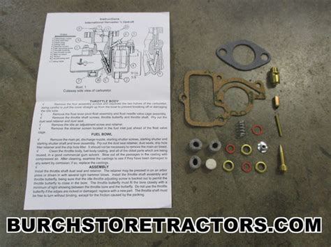 Ih Carburetor Rebuild Kit For Farmall Cub Tractors Free Shipping