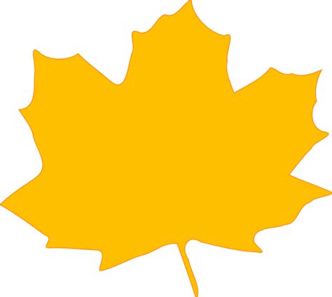 Yellow Fall Leaf Clip Art At Vector Clip Art Online