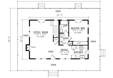 Country Style House Plan 3 Beds 2 Baths 1700 Sqft Plan 1 124