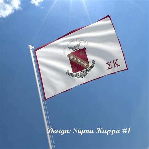 Sigma Kappa Officially Licensed Flag Banner Etsy