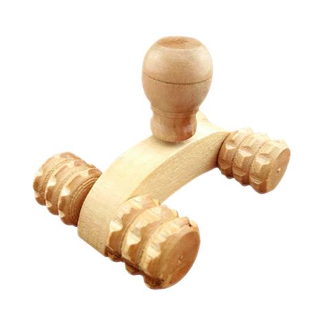 4 Wheels Wooden Body Massage Rolling Massager Dc88 In Massage And Relaxation From Beauty And Health