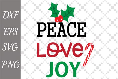 Peace Love Joy Svg Graphic By Prettydesignstudio Creative Fabrica