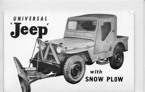 Bandw Universal Jeep With Snow Plowwillys Overland Sales And Service