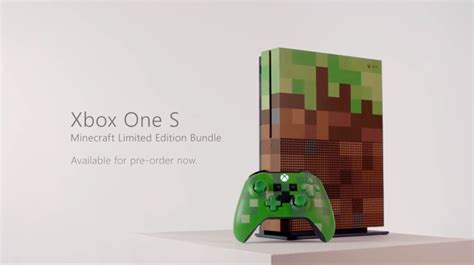 Special Minecraft Xbox One S Console Unveiled Just Push