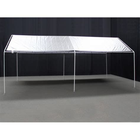 King canopy 10 foot x 20 foot universal canopy with white. King Canopy 10 x 20 ft. Canopy Carport - 6 Legs ...