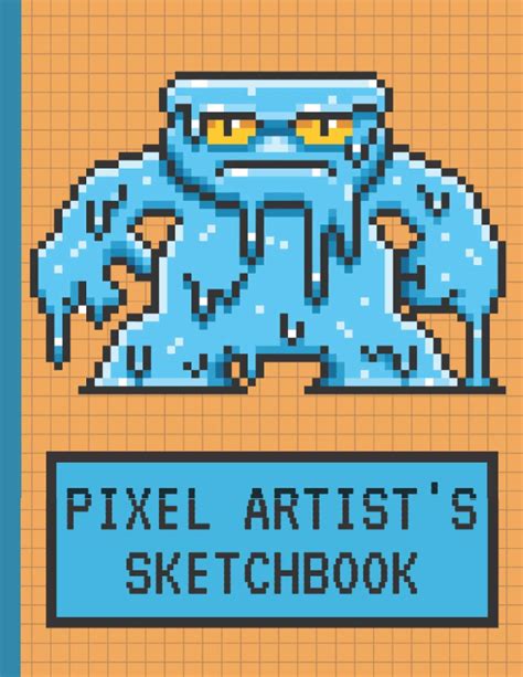Buy Pixel Artists Sketchbook Pixel Art Graph Paper Drawing Blank