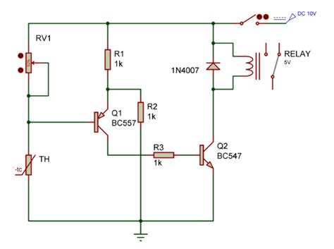 Temperature Relay Controller Switch Circuit Gadgetronicx
