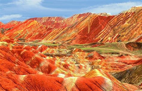 Magical Rainbow Mountains Of China Zhangye Danxia Landform Danxia