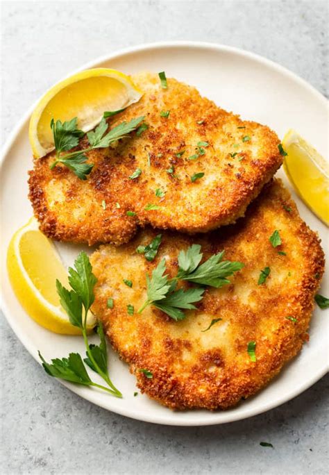 I personally think that this crispy and thin pork. Easy Pork Schnitzel Recipe - The Cookbook Network