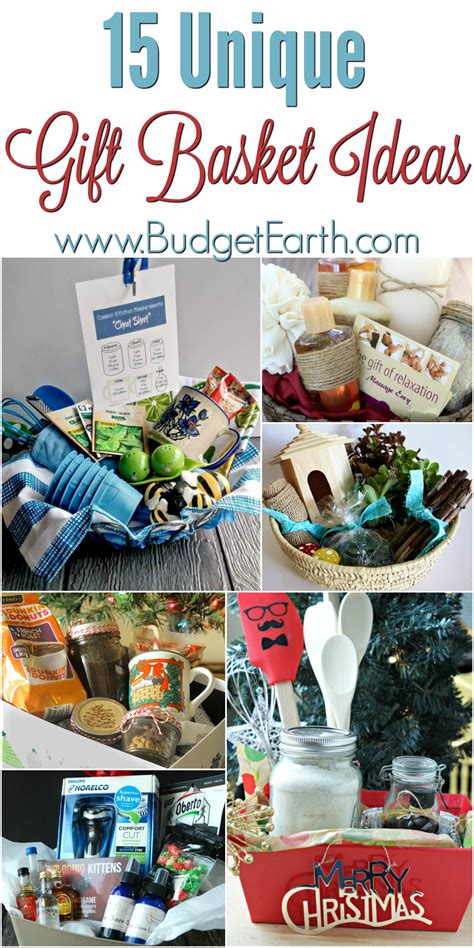 These personalized gift ideas are exactly what you need to impress everyone on your list. 15 Unique Gift Basket Ideas | Budget Earth