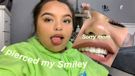 Soooo I Pierced My Own Smiley 😃 Youtube