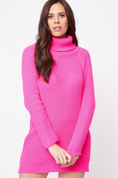 Pin De Stacy ️ Bianca Blacy En Clothing Hot Pink Sweaterdresses