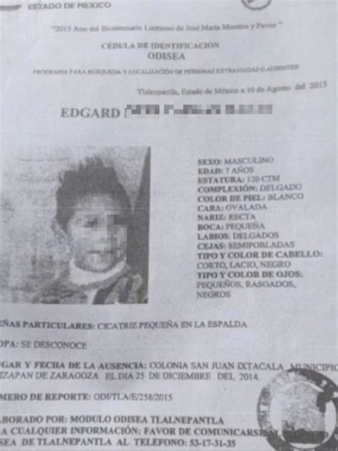 Édgard De 7 Años Desapareció Con Su Mamá En Navidad Temen Que Sean Víctimas Del Feminicida