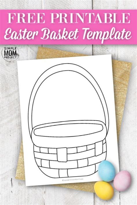Printable Easter Basket Craft Template Printable Word Searches