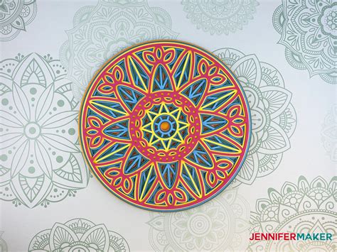 3d Layered Mandalas How To Multilayer And Mesmerize Jennifer Maker