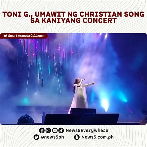 What A Beautiful Name Kinanta Ni Toni Gonzaga Sa Kaniyang Concert