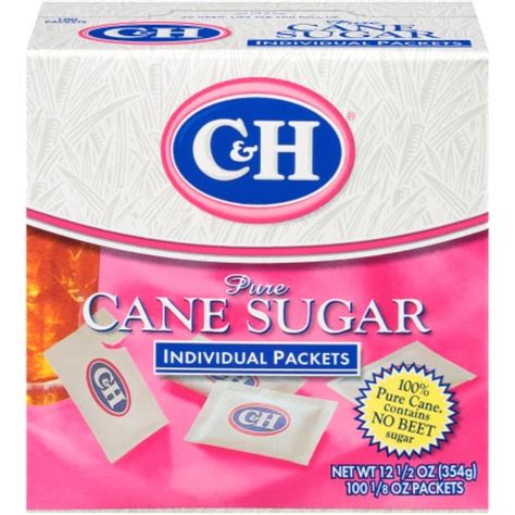 Candh Pure Cane Sugar Packets 100 Ct 013 Oz Kroger