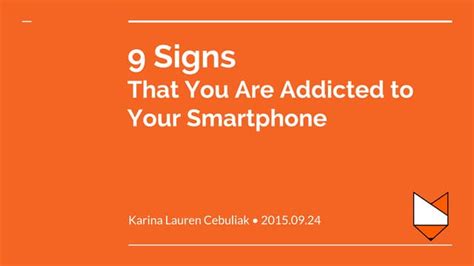 9 Signs That Youre Addicted To Your Smartphone Ppt