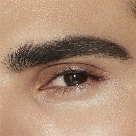 brow tutorial for men how to make eyebrows look thicker charlotte tilbury