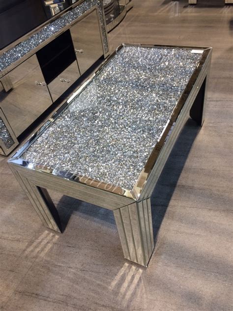 In our store, you can find a table suitable for your interior. stunning silver diamond crush sparkle coffee table by ...