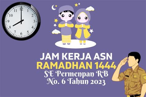 Jam Kerja ASN Bulan Ramadhan H SE MenpanRB Nomor Tahun