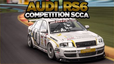 Assetto Corsa Test Driving The Audi RS6 Competition SCCA Watkins