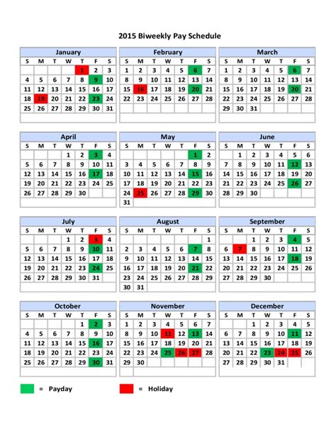 Biweekly Pay Period Calendar 2025