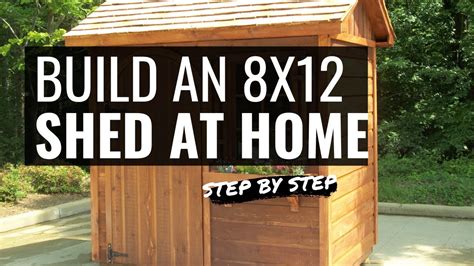 How To Build An 8x12 Shed At Home Easy Step By Step Shed Plan Youtube