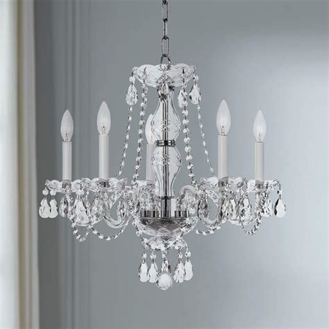Get the best deal for nickel chandeliers from the largest online selection at ebay.com. Traditional Crystal 21"W Polished Nickel 5-Light ...