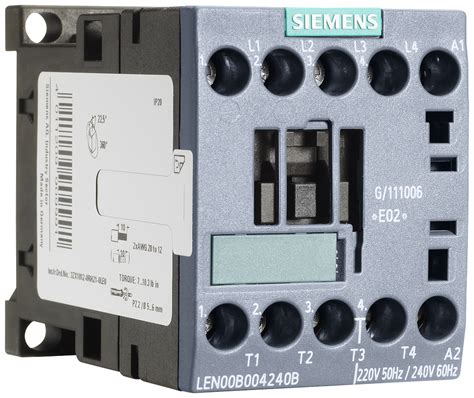 Siemens Len00b004277b 277 Vac 20 Amp 4 Pole 4no Open Electrically Held