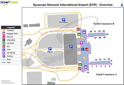 Syracuse Airport Terminal Map International Map