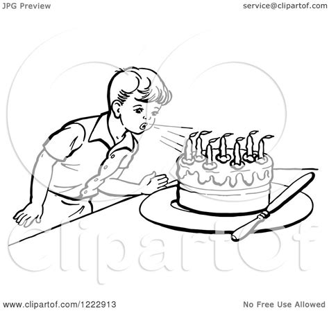 If you've never made or used votives before, note that votives are not meant to be freestanding. Clipart of a Retro Boy Blowing out Birthday Cake Candles ...