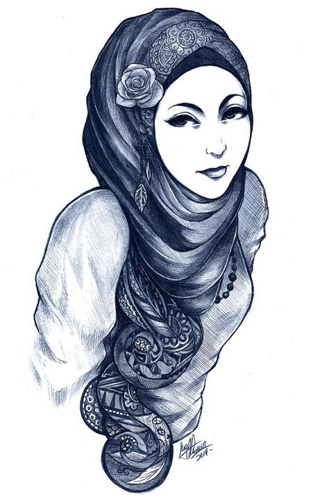 Tranquil By Takamin In 2023 Drawings Hijab Drawing Anime
