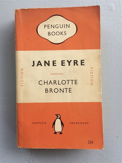 1953 Vintage Penguin Book Jane Eyre By Charlotte Bronte Etsy Uk Penguin Books Penguin Book