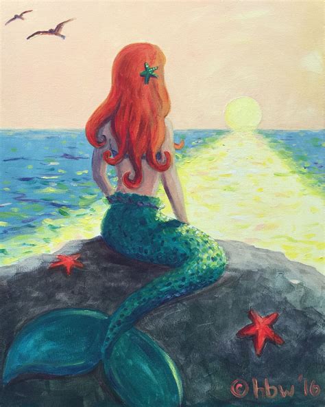 Pin By Monica Lund On Painting Mermaid Painting Mermaid Artwork