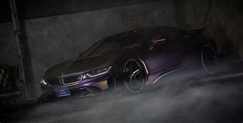 Everyn Bmw I8 Dark Knight Spotted In Japan Has Crazy Red Interior