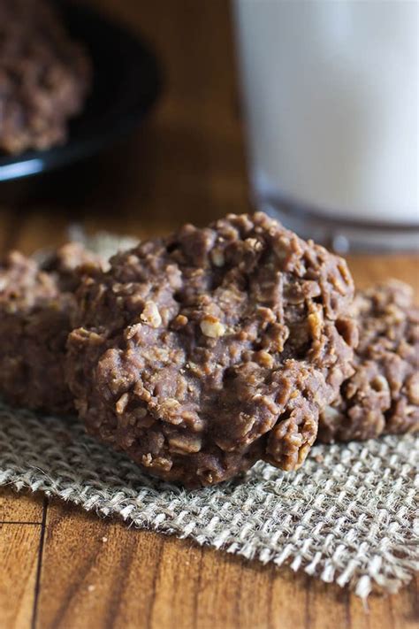 You will also be able to pick them up without them falling apart on you. Chocolate Oatmeal No Bake Cookies- All She Cooks