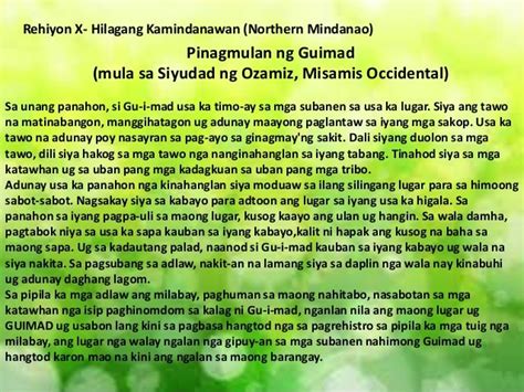 Kwentong Bayan Ng Luzon Visayas At Mindanao Angbayange