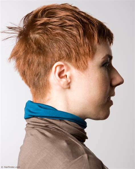 Gamine Cropped Pixie Cut With Very Short Hair That Opens The Face