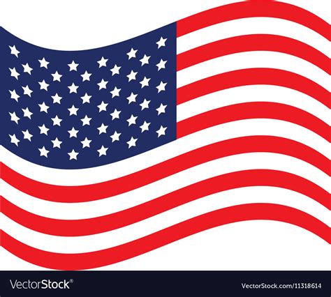 Usa Flag Icon Image Royalty Free Vector Image Vectorstock