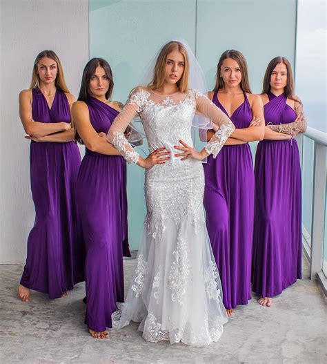 Bridesmaid Multi Wrap Dress Bridesmaid Dress Infinity Dress Etsy